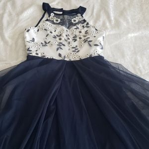 Speechless dress white and navy blue size 14